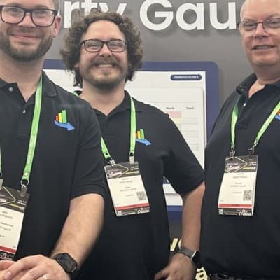 Devin Wood at a tech industry conference in Las Vegas